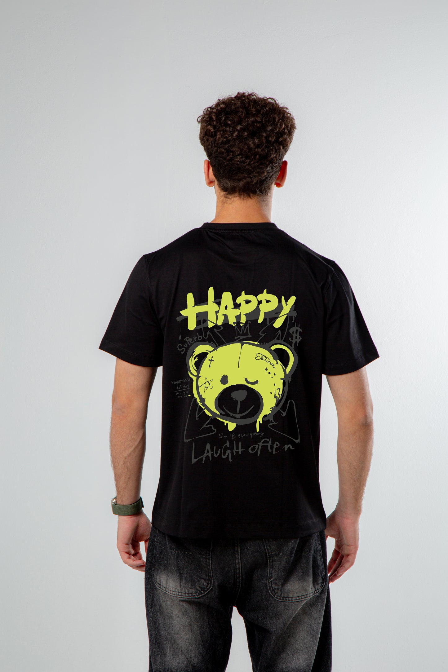 The Happy Regular Fit T-Shirt(printed).