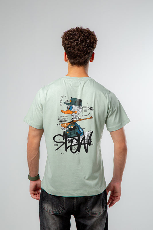 MR DUCKY- Regular Fit T-Shirt  (printed).