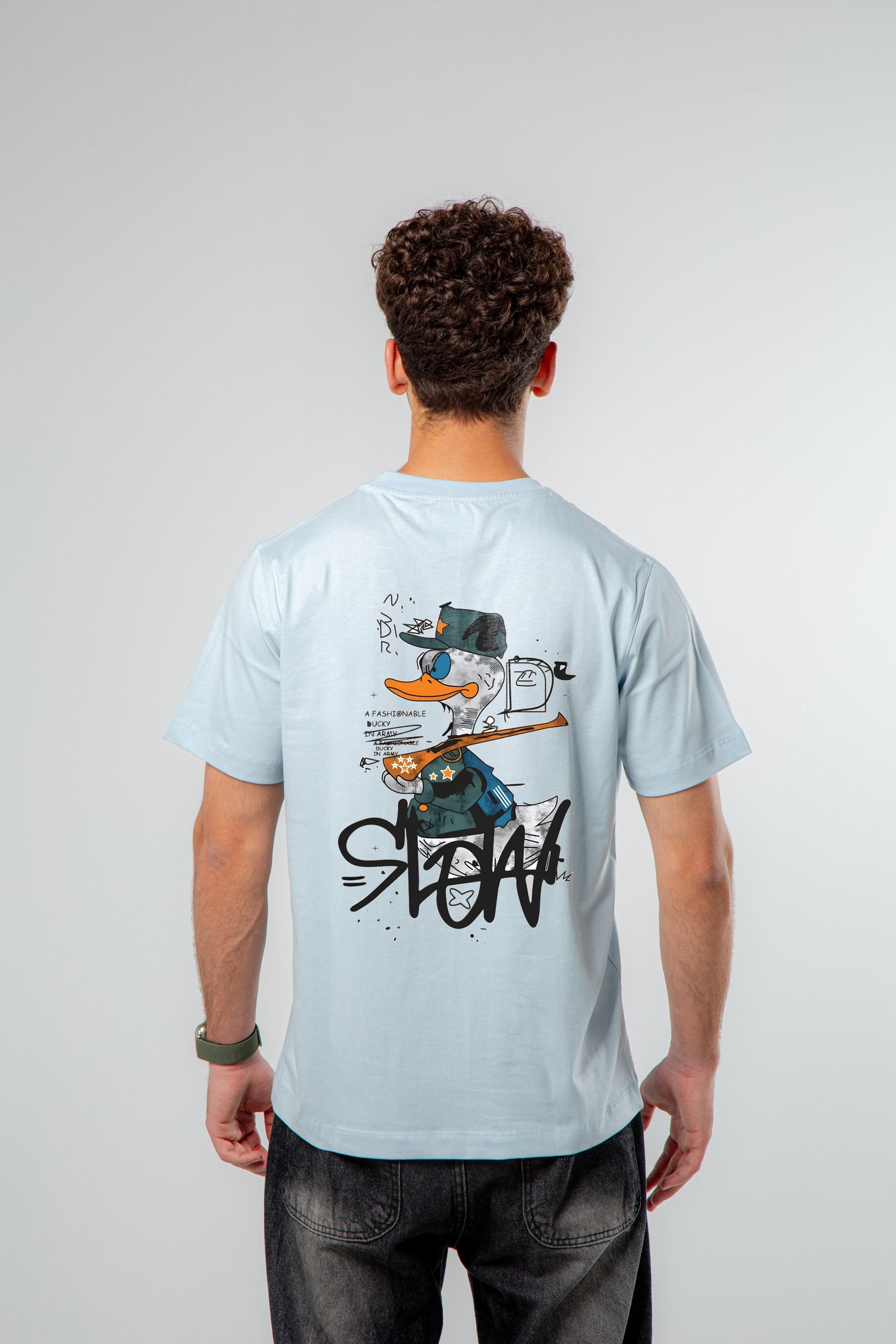 MR DUCKY- Regular Fit T-Shirt  (printed).