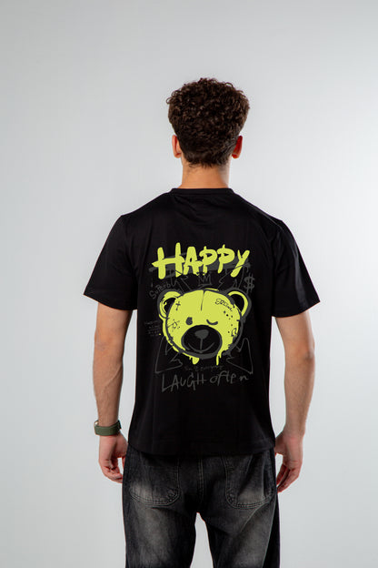 The Happy   Regular Fit T-Shirt(printed).