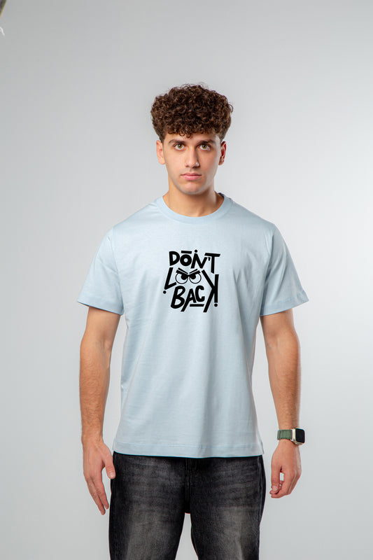 Don't look Back - Regular Fit T-Shirt  (printed).