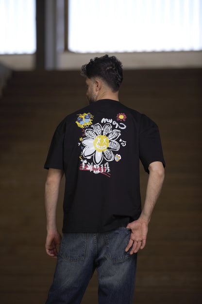 Clown flower Oversized T-shirt (Printed).