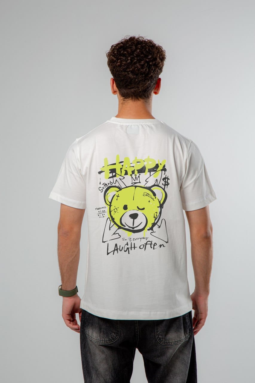 The Happy   Regular Fit T-Shirt(printed).